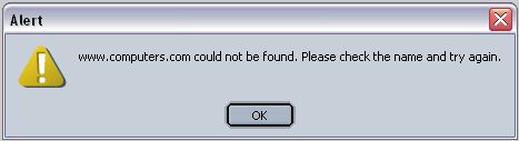 Computers.com can't be found